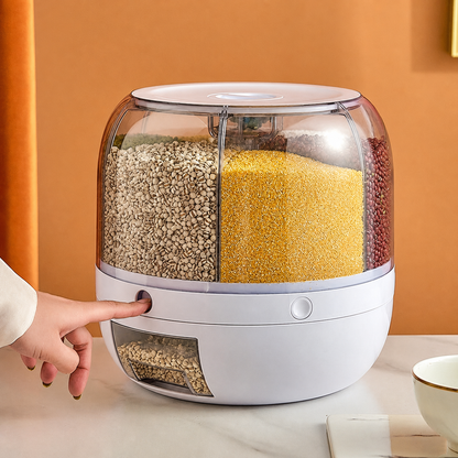 Rotating grain dispenser