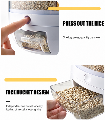 Rotating grain dispenser